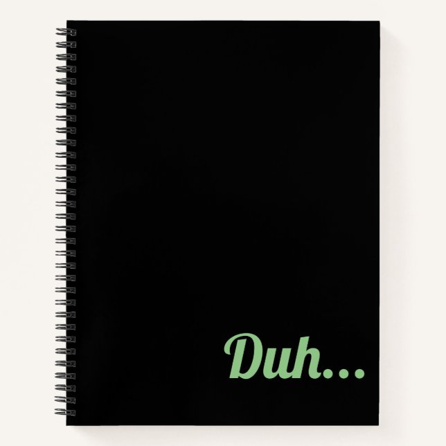 Spiral Notebook with words (Front)