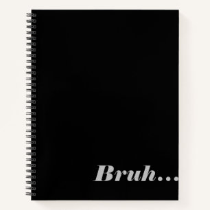 Spiral Notebook with words