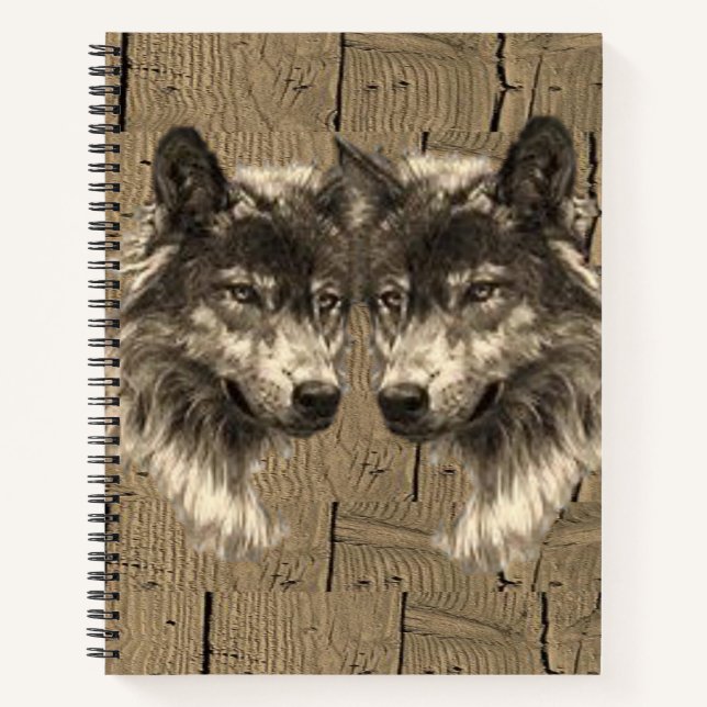 Spiral Notebook Wolf (Front)