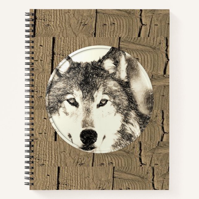Spiral Notebook Wolf (Front)