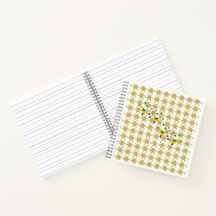 Spiral Notebook. Writting Alphabet Letters Notebook