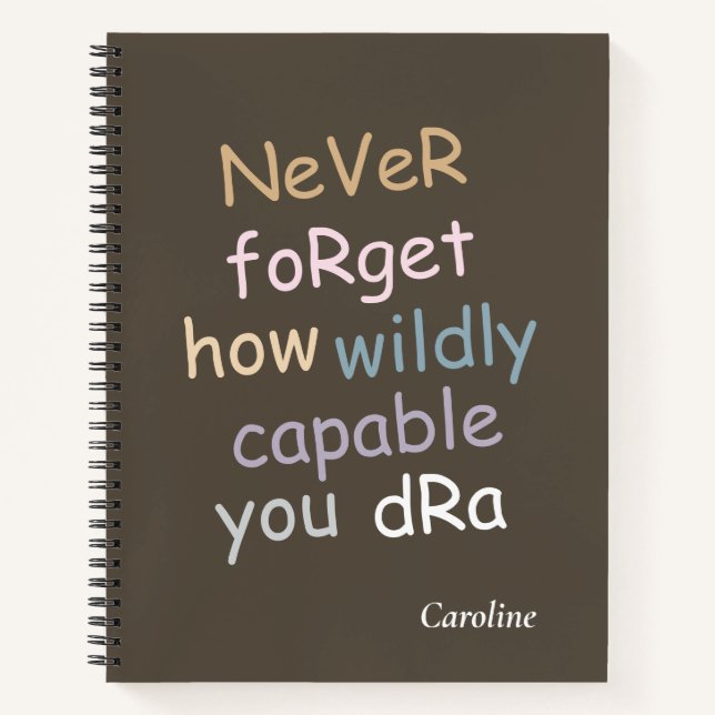 Spiral notebooks | Soft cover journal | Inspiratio (Front)