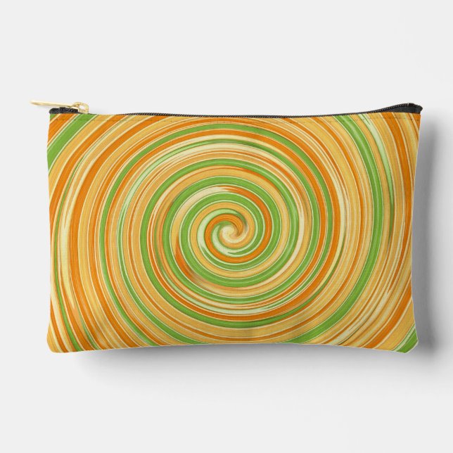 Spiral of Fun Citrus Colours  Accessory Pouch (Front)