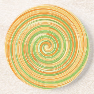 Spiral of Fun Citrus Colours Coaster