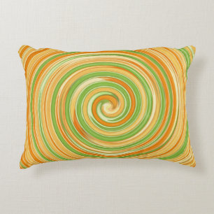 Spiral of Fun Citrus Colours Decorative Cushion