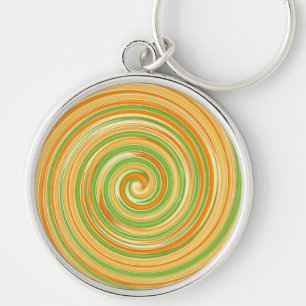Spiral of Fun Citrus Colours Key Ring