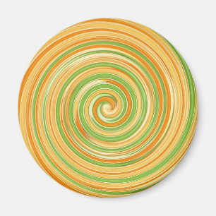 Spiral of Fun Citrus Colours Magnet