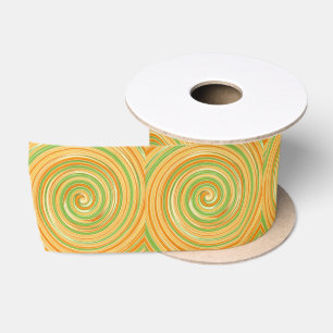 Spiral of Fun Citrus Colours Satin Ribbon
