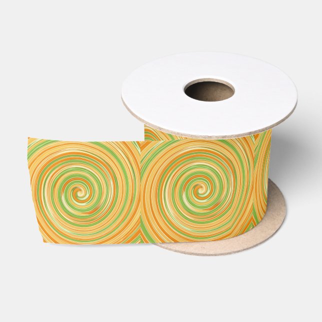 Spiral of Fun Citrus Colours  Satin Ribbon (Spool)