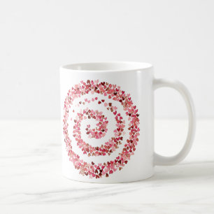 Spiral of Love Hearts Coffee Mug