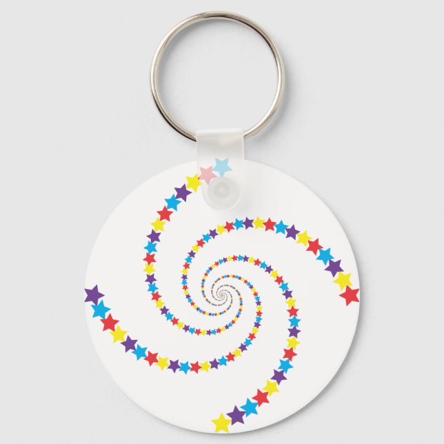 Spiral of stars with joy key ring (Front)