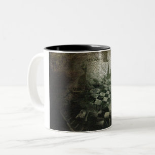 Spiral of time Two-Tone coffee mug
