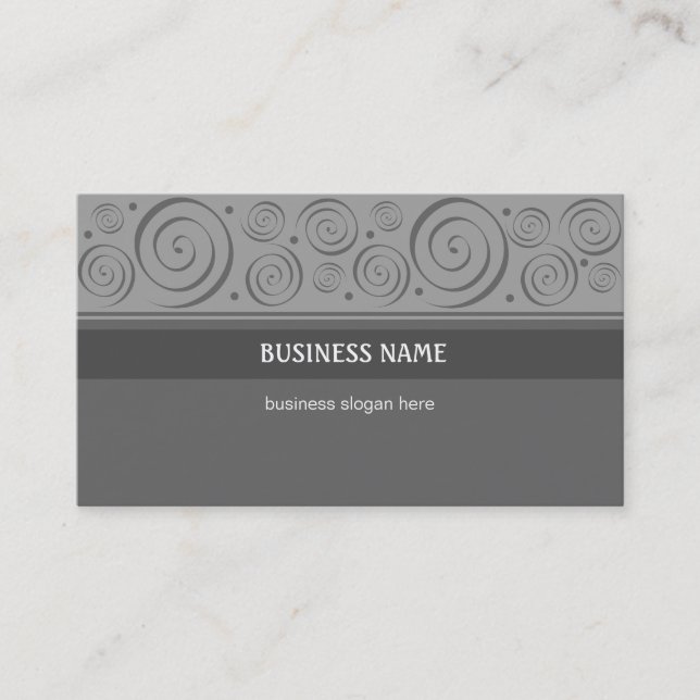 Spiral Pattern Business Card (Front)