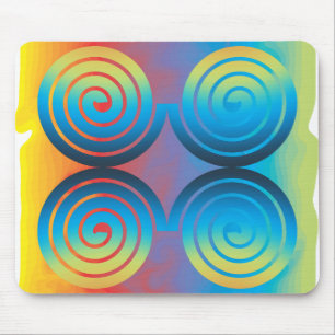 SPIRAL PATTERN MOUSE MAT