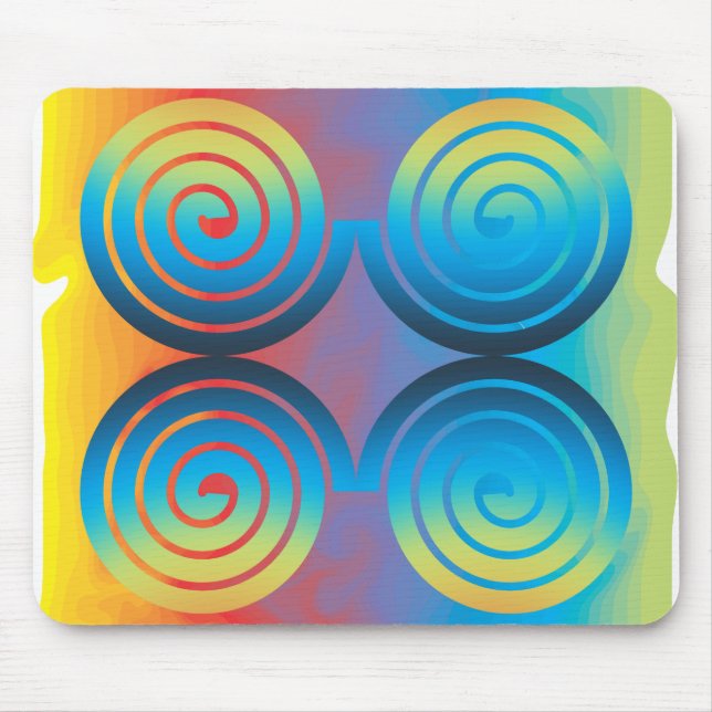 SPIRAL PATTERN MOUSE MAT (Front)