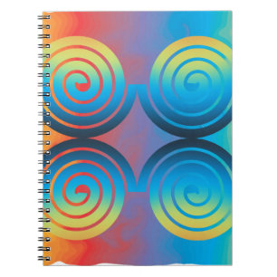 SPIRAL PATTERN NOTEBOOK