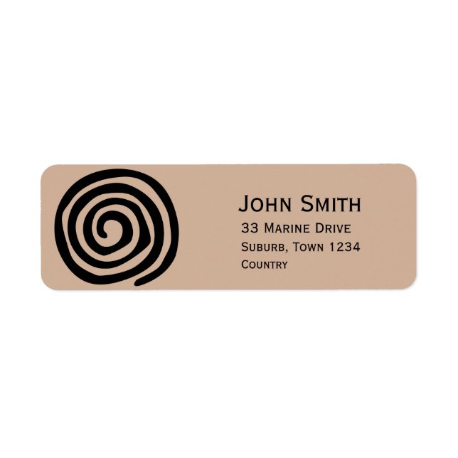 Spiral petroglyph tribal art modern trendy (Front)