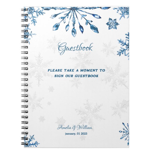 Spiral Photo Guestbook Notebook (Front)
