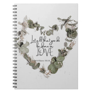 Spiral Photo Notebook - 1 Corinthians 16:14