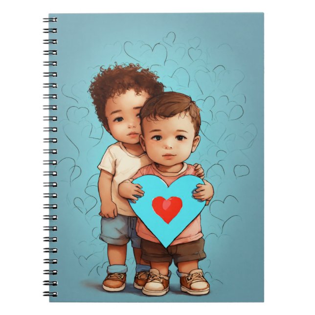 Spiral Photo Notebook - Cute Baby Brother  (Front)