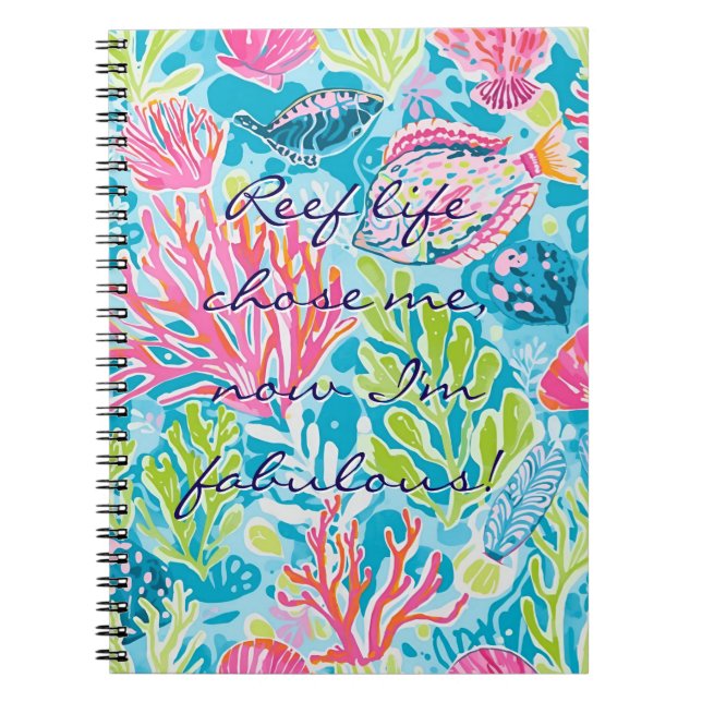 Spiral photo notebook in stylish graphic (Front)