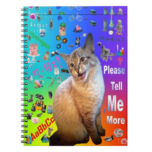  Spiral Photo Notebook Ragdoll Cat (Front)