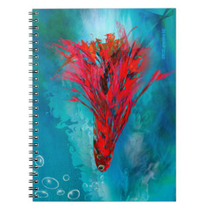 Spiral Photo Notebook Red-Feathered Fish