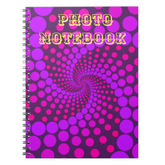 Spiral Photo Notebook with Whimsical Beautiful Des