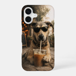 Spiral Photo NotebookVintage Retro Dog Wall Art iPhone 16 Case