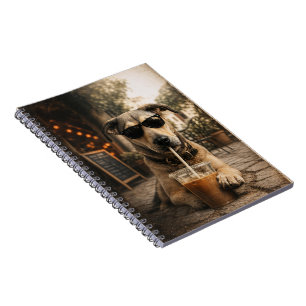 Spiral Photo NotebookVintage Retro Dog Wall Art Notebook