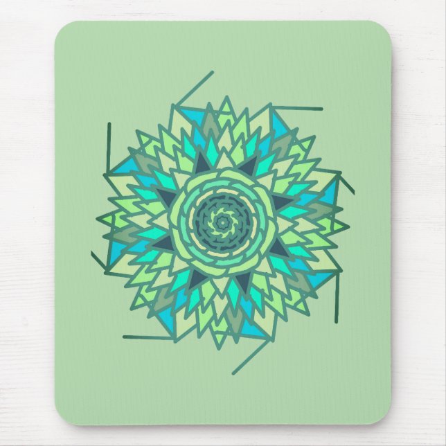 Spiral photonotide mouse mat (Front)