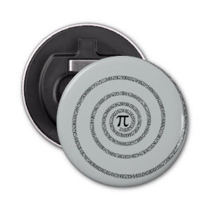 Spiral Pi Click Customise to Change Grey Colour Bottle Opener
