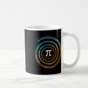 Spiral Pi Day Retro Pi Number 3.14 Symbol Pi Day M Coffee Mug