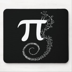 Spiral Pi Math Funny Pi Day 3.14 Math Equation Gif Mouse Mat