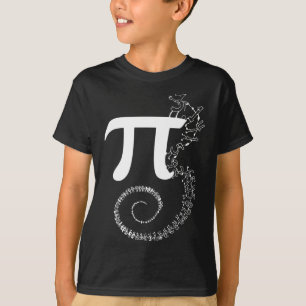 Spiral Pi Math Funny Pi Day 3.14 Math Equation Gif T-Shirt