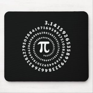 Spiral Pi Shirt Pi Day Math Lover Mouse Mat