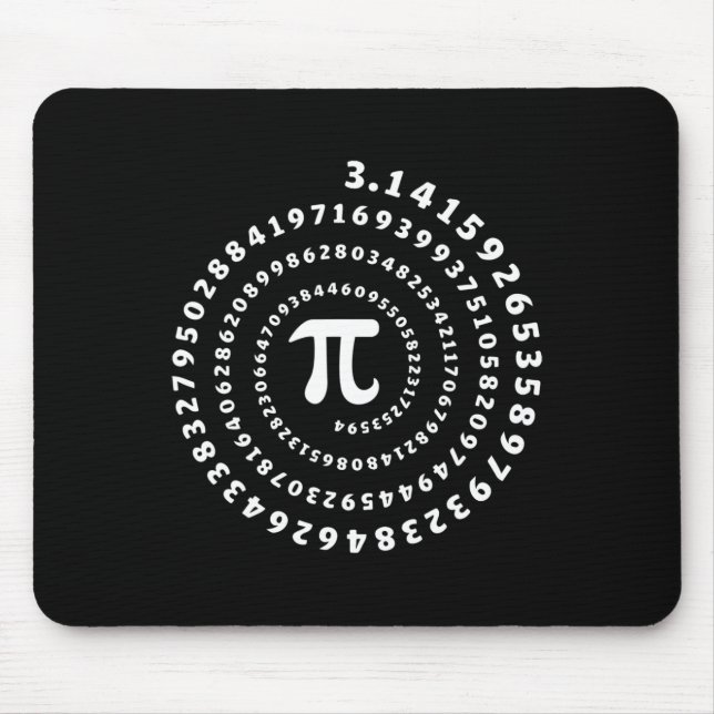 Spiral Pi Shirt Pi Day Math Lover  Mouse Mat (Front)