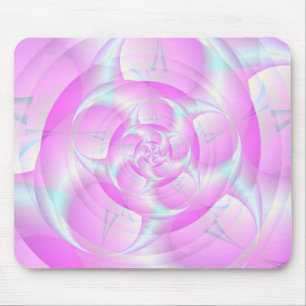 Spiral Pincers in Pink and Blue Mouse Mat