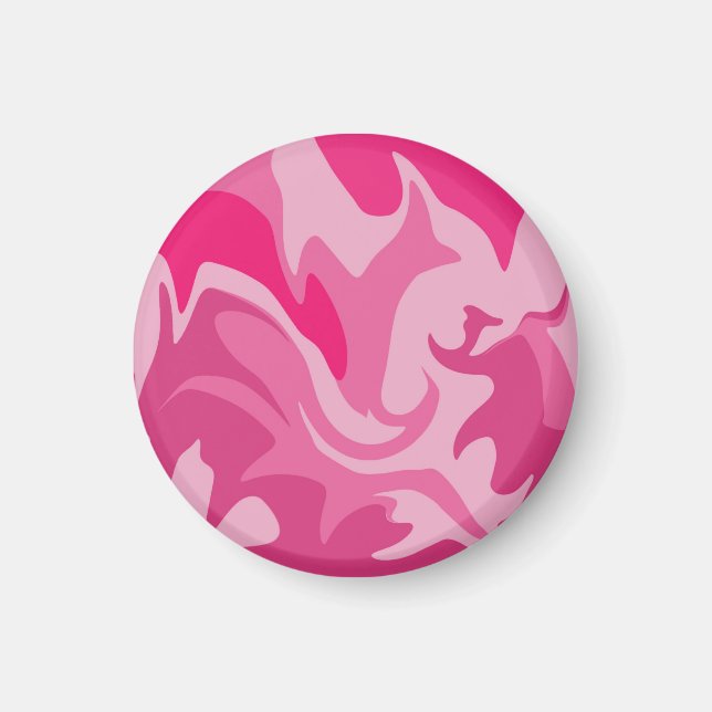 Spiral pink tone colours magnet (Front)