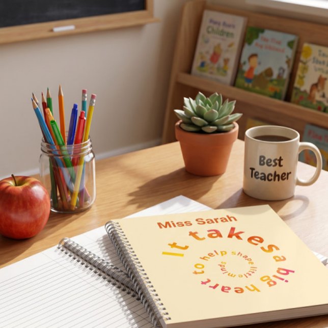 Spiral Quote Teacher Notebook-Personalised  Notebook (Creator Uploaded)
