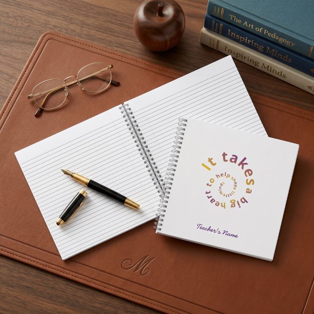Spiral Quote Teacher Notebook-Personalised  Notebook (Creator Uploaded)