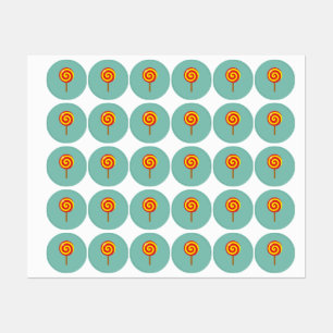 Spiral Red Yellow Lollipop