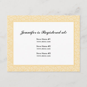 Spiral Registry Card