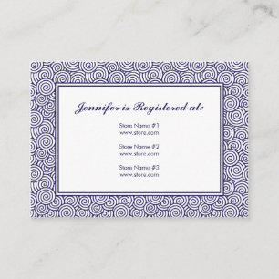 Spiral Registry Card - 3.5" x 2.5"