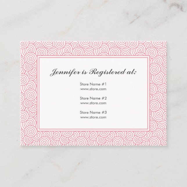 Spiral Registry Card - 3.5" x 2.5" (Front)