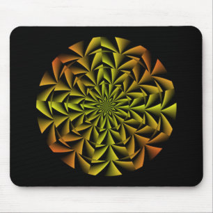 Spiral Retro Art Mouse Mat
