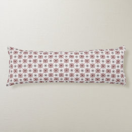 Spiral Retro Flowers Choose Your Colour Body Pillo Cushion