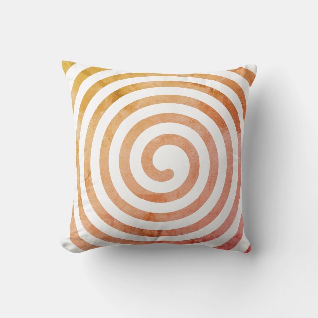 Spiral Shape With Aged Effect Cushion (Front)