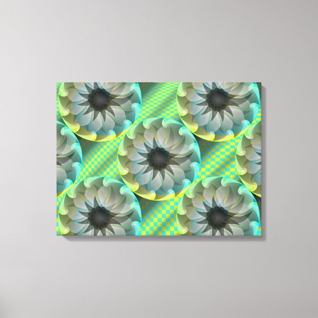 Spiral Shark by Kenneth Yoncich Canvas Print (Front)