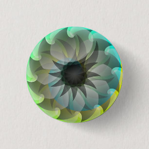 Spiral Shark Pinback Button by Kenneth Yoncich